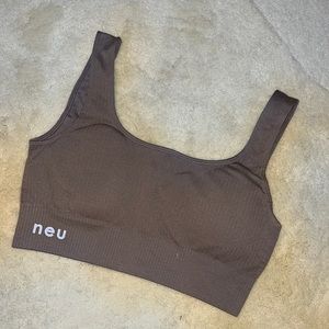 NEU Crop Top- Size Medium - Mutes Mocha